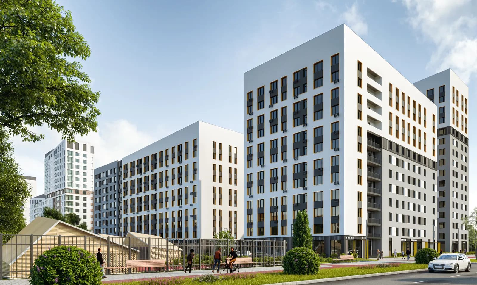 Жилой дом, Район Солнечный в г. Екатеринбурге. Жилой