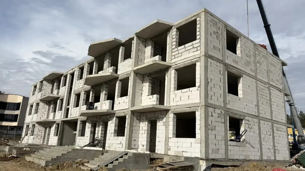 Жилой дом, Заречный: ход строительства, август 2026